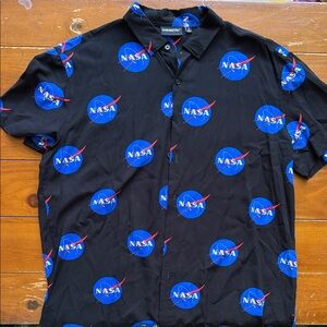 NASA Black Short Sleeve Men's Shirt